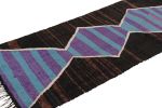 Vintage Moroccan Runner Rug in Brown with Lozenges | Area Rug in Rugs by Rug and Kilim