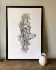 Redwood Tree Ring Print. 24x36 inches | Prints by Erik Linton. Item made of paper