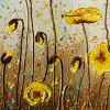 Honeycomb Poppies Original painting | Oil And Acrylic Painting in Paintings by Amanda Dagg. Item made of canvas with synthetic