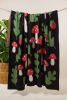 Forest Mushroom Throw Blanket | Linens & Bedding by Superstitchous. Item composed of fiber compatible with contemporary and eclectic & maximalism style