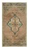 Vintage Turkish Rug in Pink, Gray and Cream Floral Medallion | Area Rug in Rugs by Rug and Kilim