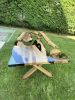 Epoxy Wood Table, Epoxy Resin Live Edge Table, Dining Table | Tables by Tinella Collection. Item made of wood with metal works with contemporary & mediterranean style