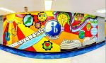 Rockhill Mural at Sullivan Middle School | Murals by Christine Crawford | Christine Creates | Sullivan Middle School in Rock Hill. Item composed of synthetic