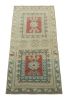 Vintage Turkish Rug in Beige and Cream with Geometric | Area Rug in Rugs by Rug and Kilim