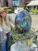 Fertility - Egg Sculpture | Public Sculptures by JK Mosaic, LLC. Item made of stone with glass