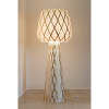 Diamond Grid Floor Light Gold 160 | Floor Lamp in Lamps by ADAMLAMP. Item composed of synthetic compatible with mid century modern and contemporary style
