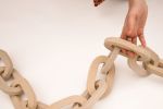 Large Geo Chain | Wall Sculpture in Wall Hangings by Fanny Penny. Item made of stoneware