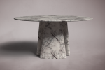 Round Marble Dining Table | Tables by HamamDecor LLC. Item composed of marble in mediterranean or modern style