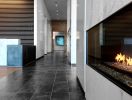 Flanked Aqua Mosaic | Wall Sculpture in Wall Hangings by Michael Curry Mosaics | F1RST Residences in Washington. Item made of glass