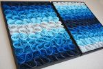 No. 18 Set of 2 Acoustic Diffuser Panel - Gradient Abstract | Wall Sculpture in Wall Hangings by Joseph Aurelius