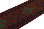 Vintage Afghan Tribal Kilim in Rust Tones with Geometric | Area Rug in Rugs by Rug and Kilim