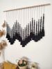 Black Velvet Weave | Macrame Wall Hanging in Wall Hangings by Pepita Topos Studio. Item composed of wood & cotton compatible with boho and coastal style