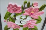 Magnolia floral with Ampersand | Wall Sculpture in Wall Hangings by Mira's Craft. Item composed of paper