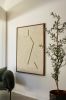 Minimalist Textured Relief | Wall Sculpture in Wall Hangings by Blank Space Studios. Item made of oak wood compatible with minimalism and mid century modern style