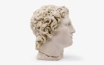 Banded Alexander Bust Made with  Compressed Marble Powder | Sculptures by LAGU. Item composed of marble