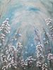 Campo di fiori felici | Oil And Acrylic Painting in Paintings by Elena Parau. Item composed of canvas compatible with contemporary and country & farmhouse style