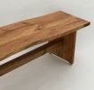 Live Edge Trestle Bench | Benches & Ottomans by Brian Holcombe Woodworker. Item composed of wood