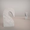 "Metis" Horse sculpture in White Carrara marble | Sculptures by Carcino Design. Item compatible with minimalism and contemporary style