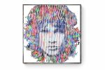 Jim Morrison the doors you make me real | Mixed Media by Virginie SCHROEDER. Item made of canvas works with minimalism & contemporary style