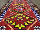 Vintage Herki Turkish Rug Runner | 2.11 x 13.4 | Area Rug in Rugs by Wool and Rug. Item made of wool works with boho & mid century modern style