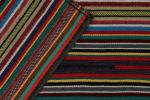 1950s Vintage chaput Kilim rug in Polychromatic Stripe | Area Rug in Rugs by Rug and Kilim