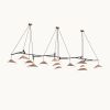 Emily Group of Thirteen Pendant Light – Gold Semi-Matte | Pendants by MOSS Objects. Item made of oak wood & steel compatible with contemporary and modern style