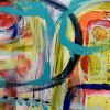 In This Together🔴 | Oil And Acrylic Painting in Paintings by Darlene Watson Abstract Artist. Item composed of paper and synthetic