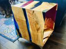 Spectrum Cube Table | Coffee Table in Tables by DapperwoodSF. Item made of maple wood with metal works with mid century modern & contemporary style