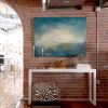 Lake | Oil And Acrylic Painting in Paintings by Linda Cordner. Item made of canvas