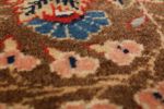 Antique Kashan Brown l Wool Persian Rug with Floral | Area Rug in Rugs by Rug and Kilim