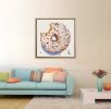 White Donut With Colorful sprinkles | Oil And Acrylic Painting in Paintings by TRP Art - Terry Romero Paul. Item made of canvas with synthetic