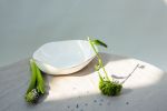White Gold Serving Pieces | Plate in Dinnerware by Laura Letinsky. Item made of ceramic