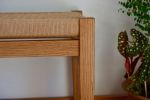 Handmade Danish Cord Bench - White Oak | Benches & Ottomans by Kellen Carr Studio. Item made of oak wood works with mid century modern & scandinavian style