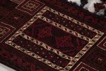 Antique Saddle Bag Tribal Kilim with Burgundy Geometric | Area Rug in Rugs by Rug and Kilim