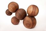 Boule #3 | Sculptures by Nadine Hajjar Studio. Item made of walnut compatible with minimalism and contemporary style