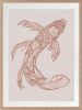 Lucky Fish - Koi & Kei - Rust - Framed Art | Prints by Patricia Braune. Item composed of paper