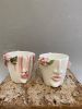 Fish And Prickly Pear Mugs | Drinkware by Patrizia Italiano. Item composed of ceramic