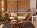 Ellise Rattan Sofa | Couch in Couches & Sofas by Monarca Goods. Item made of wood works with boho & contemporary style