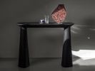 Black Stone Console Table - Toki Series in Bio Concrete | Tables by Donatas Žukauskas. Item composed of cement in minimalism or contemporary style