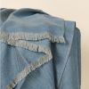 Moonlight Blue Merino Throw | Linens & Bedding by Studio Variously. Item made of fabric & fiber