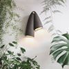 Black Melo Sconce - Minimalist Ceramic Ambient Lighting | Sconces by Catalin Filip. Item composed of wood and ceramic in boho or eclectic & maximalism style