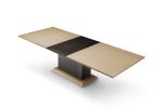 Barcelona Dining table Oak | Tables by Greg Sheres. Item composed of oak wood and bronze