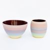 Rainbow Ombre Bowl | Serving Bowl in Serveware by Tina Fossella Pottery. Item made of stoneware