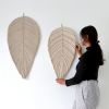 Leaf wall sculpture | Macrame Wall Hanging in Wall Hangings by YASHI DESIGNS | Netflix Los Angeles in Los Angeles. Item composed of cotton compatible with minimalism and contemporary style