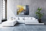 Shine On Contemporary Abstract | Oil And Acrylic Painting in Paintings by Strokes by Red - Red (Linda Harrison). Item composed of canvas