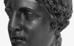 Mercurius Hermes Bust Compressed Marble Powder in Black | Sculptures by LAGU. Item made of marble
