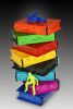 Educated tower made out of fiberglass and finished with auto | Wall Sculpture in Wall Hangings by Art by Ancizar. Item made of synthetic