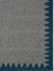 Handwoven Woolen Gray Runner Rug | Rugs by Evergreen Carpets. Item composed of wool compatible with boho and minimalism style