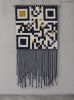 QR Code Weave - Custom Message Macrame | Macrame Wall Hanging in Wall Hangings by Zora Studio. Item composed of cotton in minimalism or contemporary style