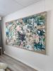 A Piece of my Space #1 | Oil And Acrylic Painting in Paintings by Lotta Sirén. Item made of canvas with synthetic